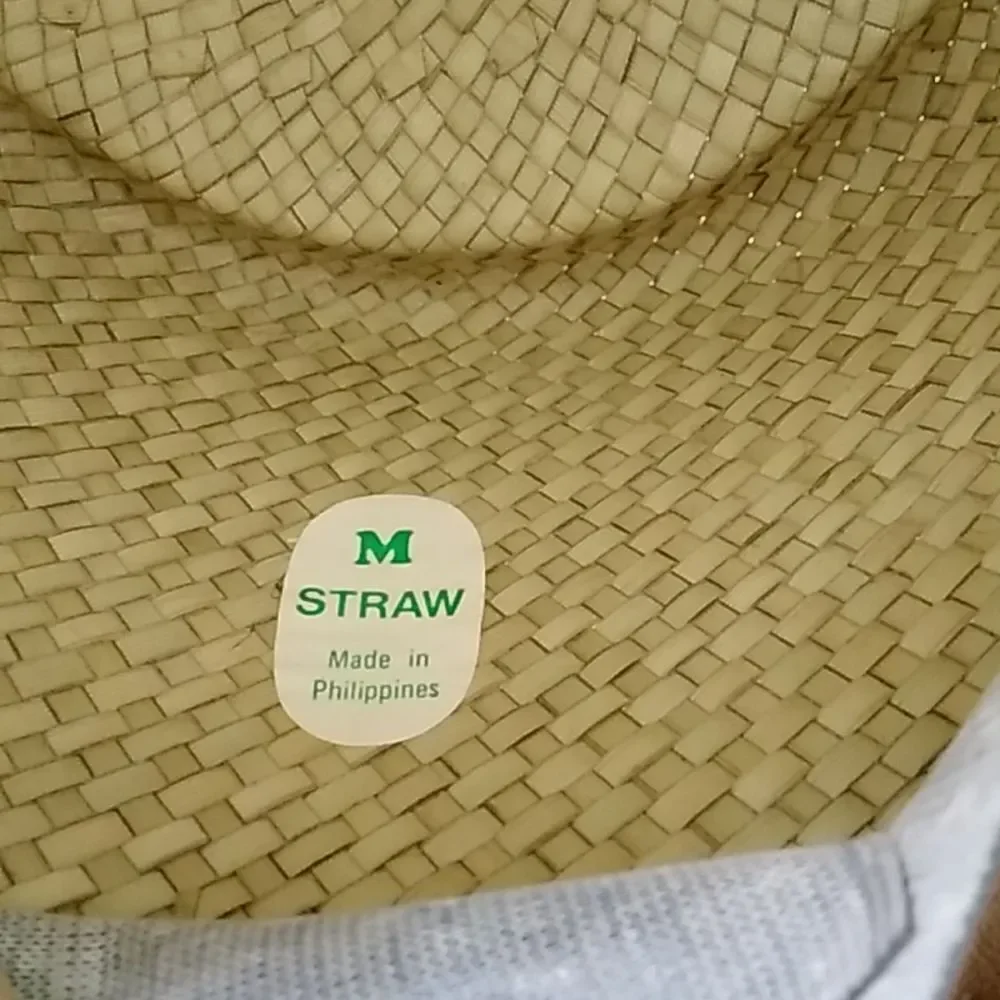 Vintage Straw Made In Philippines  Hat Size M - Picture 6 of 6